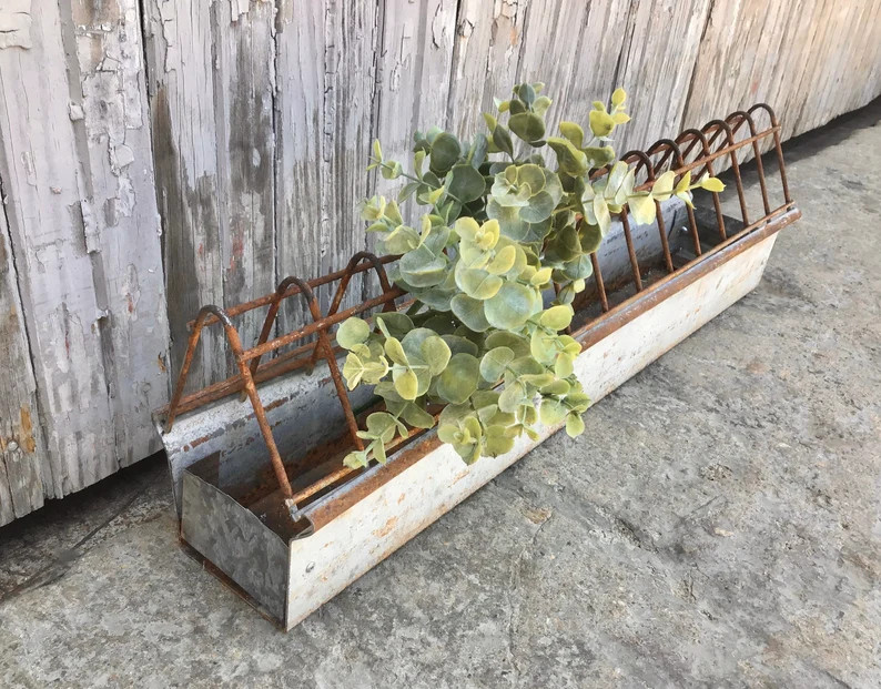 Old Metal Chicken Feeder Rusty Wire Vintage Farmhouse French | Etsy | Etsy (US)