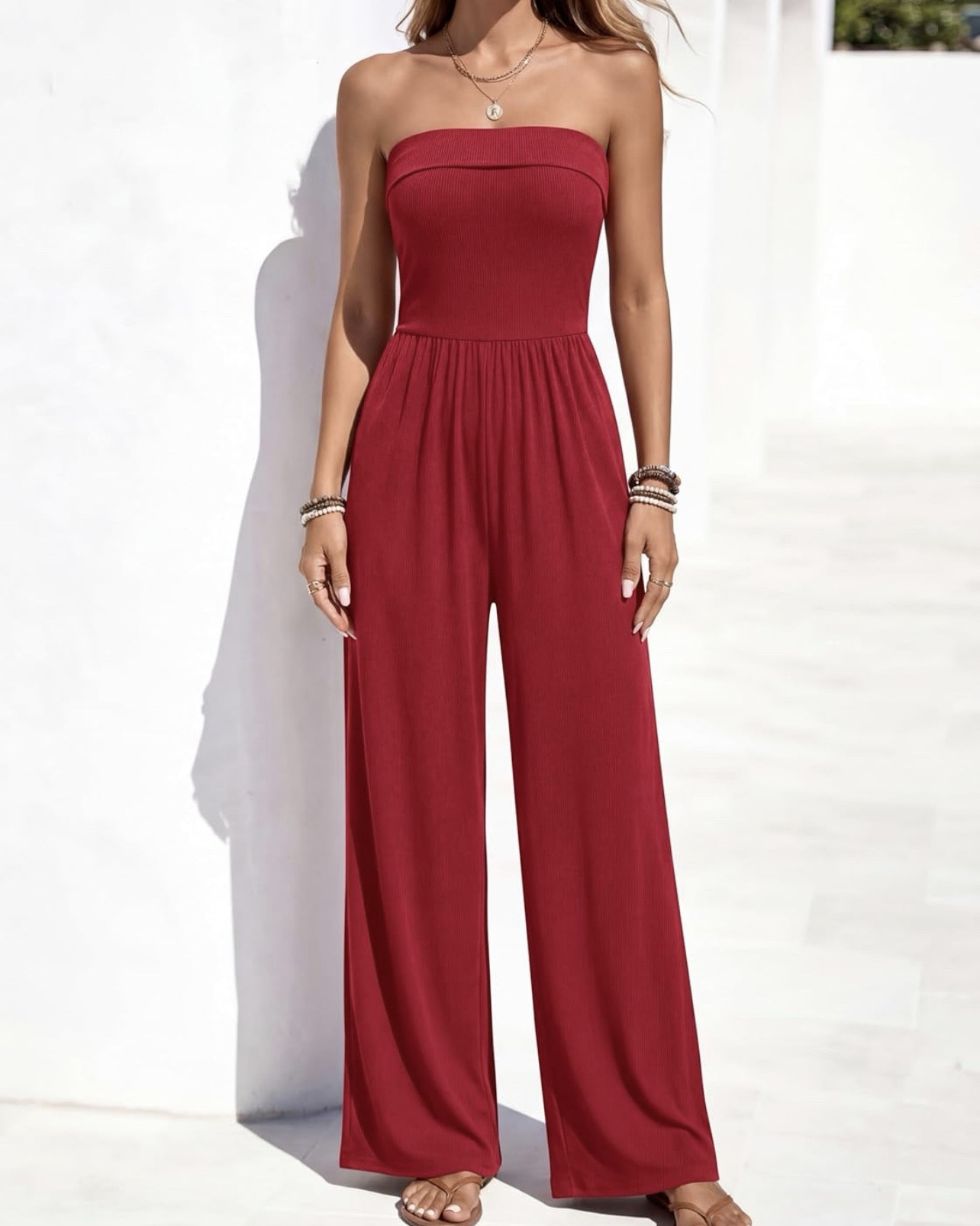 This One Piece Strapless Romper. Save 30% with promo code, through 4/19 while supplies last. Style this wide leg jumpsuits with sandals, heels, necklaces, earrings, clutches, sunglasses and sun hats for a relaxed and elegant look.

Was $37.99
Now $26.59 with promo code MLRCY7S2, other color options available. Apply code at checkout.

🔗 in comments ⬇️ (ad) 

#amazonfashion #amazonfinds #code #codes

#LTKWorkwear #LTKSaleAlert #LTKootd