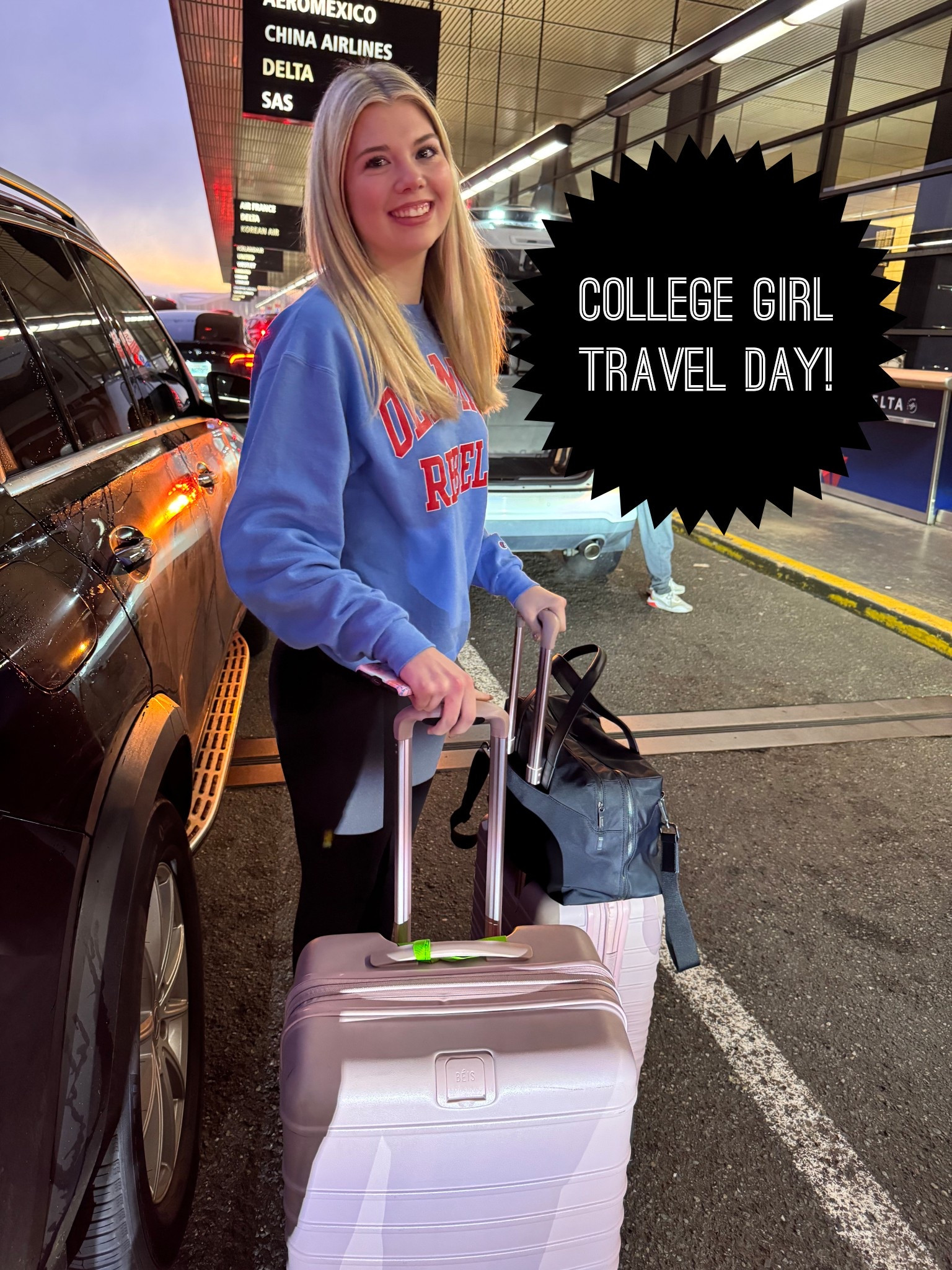 And she’s off! ✈️ Sending my girl back to campus with all the travel essentials. We prioritized durable luggage and the best carry-on snacks (and chargers, obviously). Linking her favorite hardshell suitcase, travel tote, and her cozy airport fit below! 🎓✨
#collegebound #airportstyle #travelessentials #backtocollege #travelday @beistravel @lululemon 

#LTKActive #LTKTravel #LTKdayinmylife