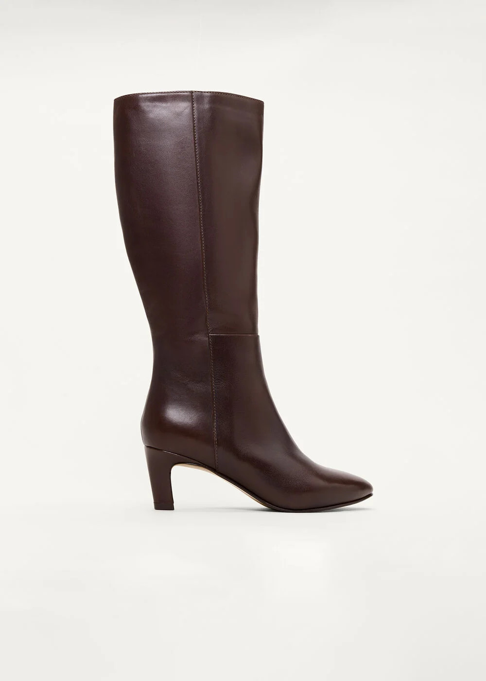 Leather Knee High Low Heeled Boots | Phase Eight UK | | Phase Eight