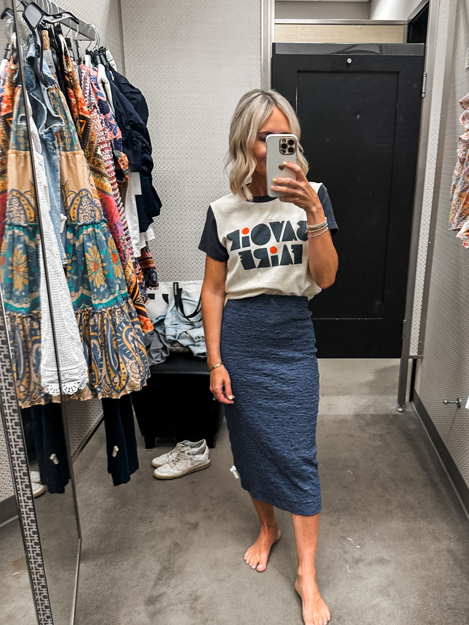 Spring event, graduation party, spring style, I did my true size xs in tee, and sized down to xxs in skirt. It has an elastic waist and is very stretchy

#LTKparties #LTKover40 #LTKstyletip