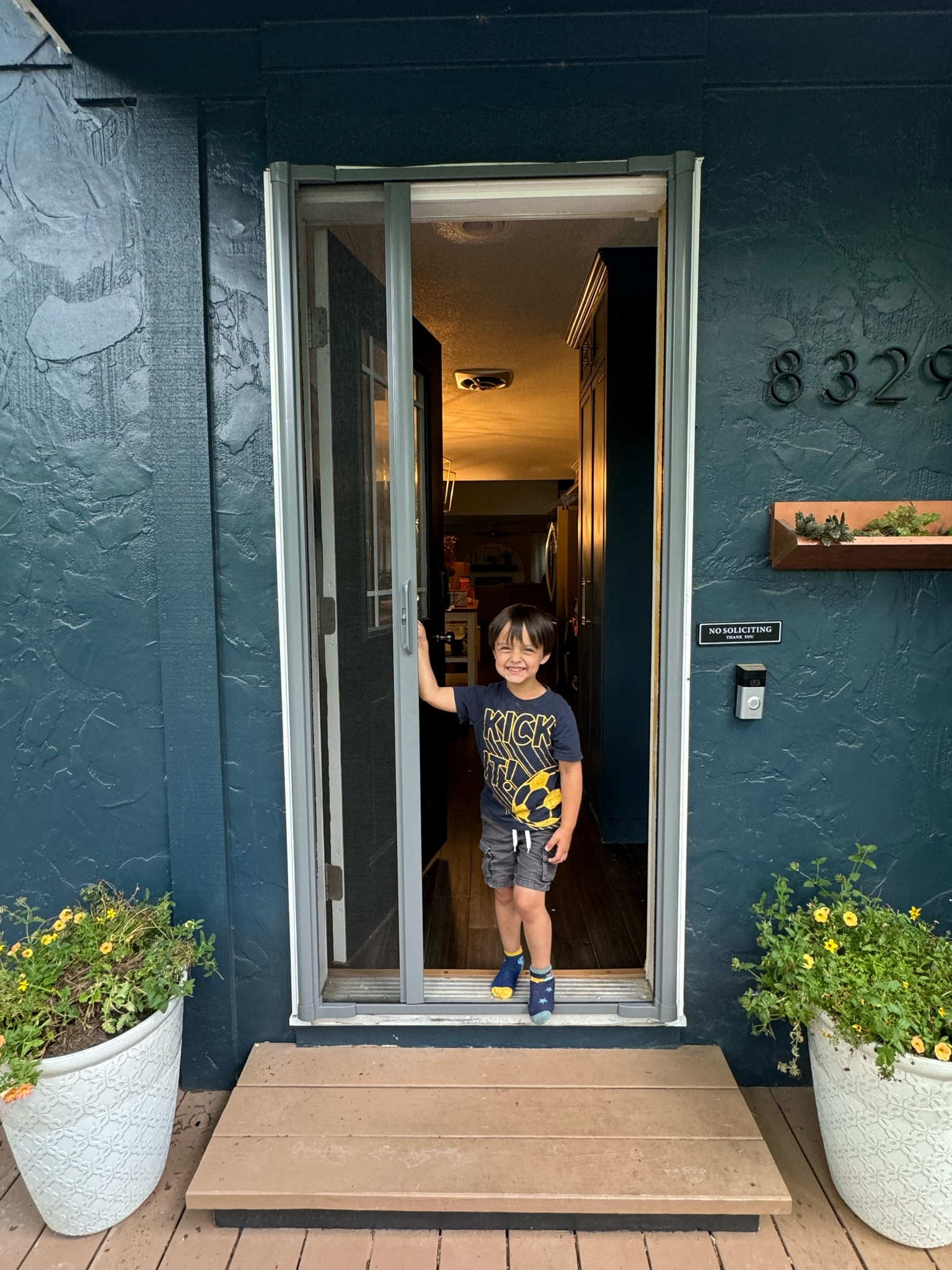 We love this retractable screen door by Andersen! 