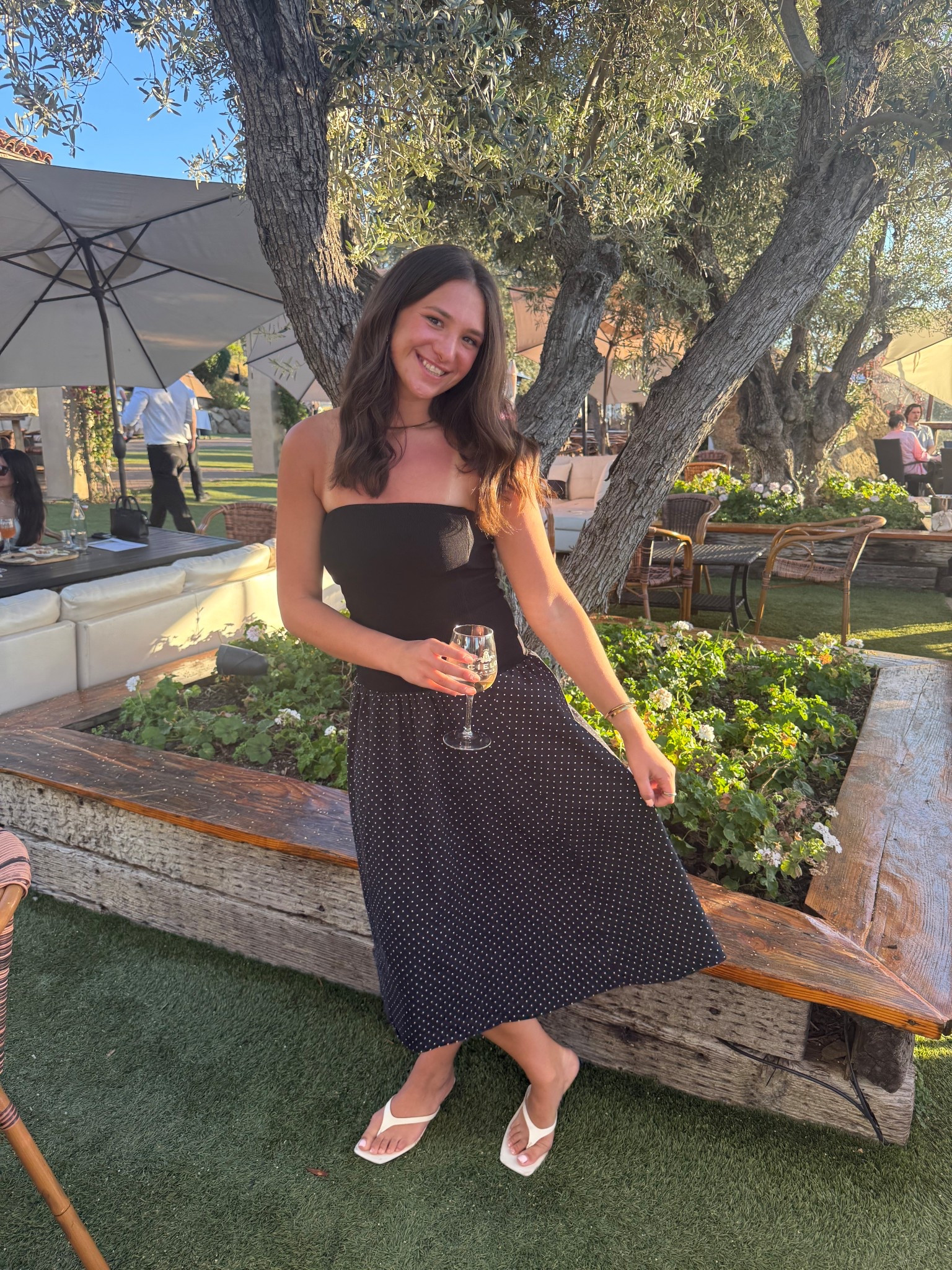 Summer polka dot midi dress🤍

#LTKTravel #LTKootd #LTKgrwm