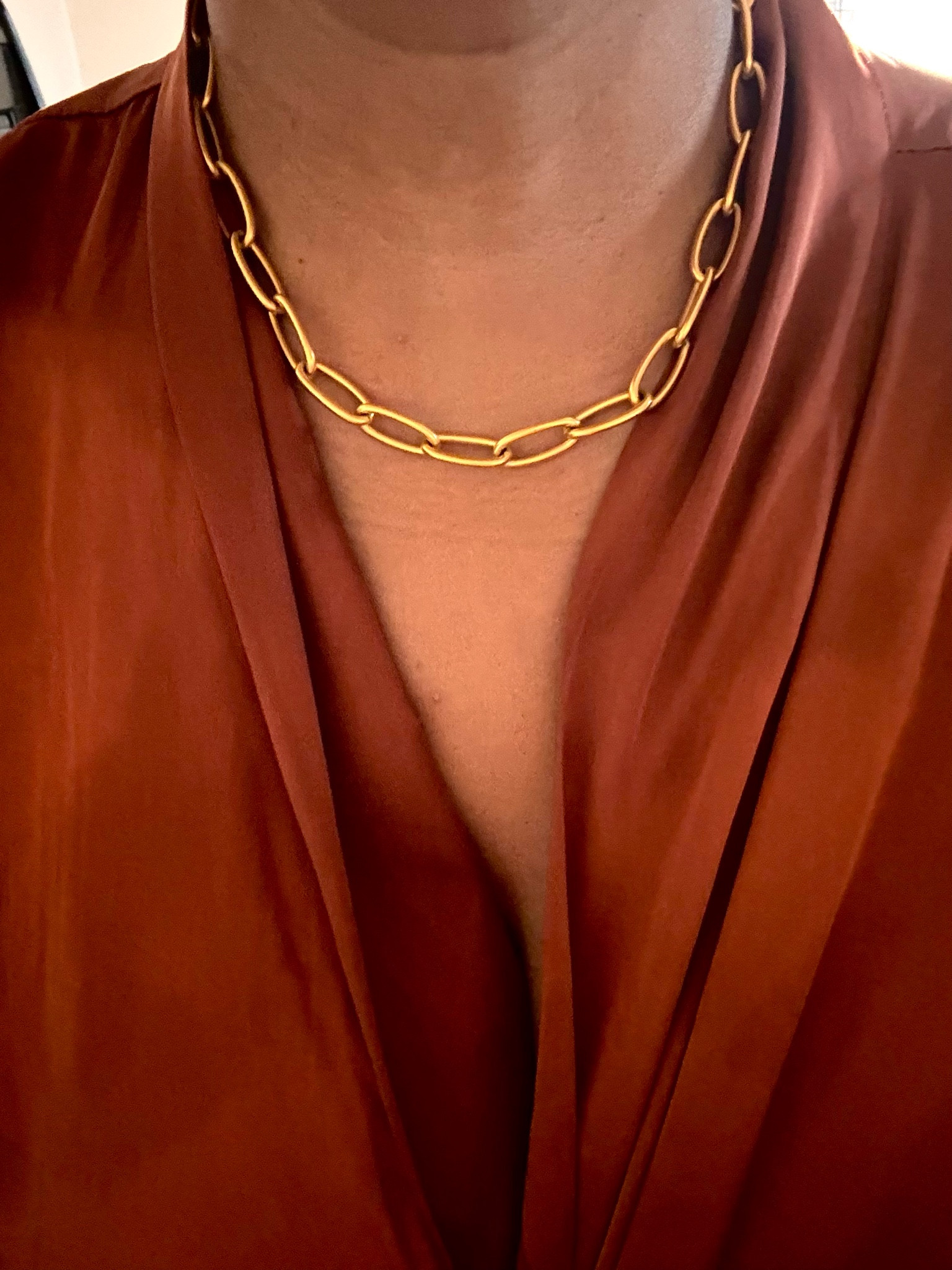 Gold necklace that charms can be added to. 

#LTKStyleTip #LTKWorkwear