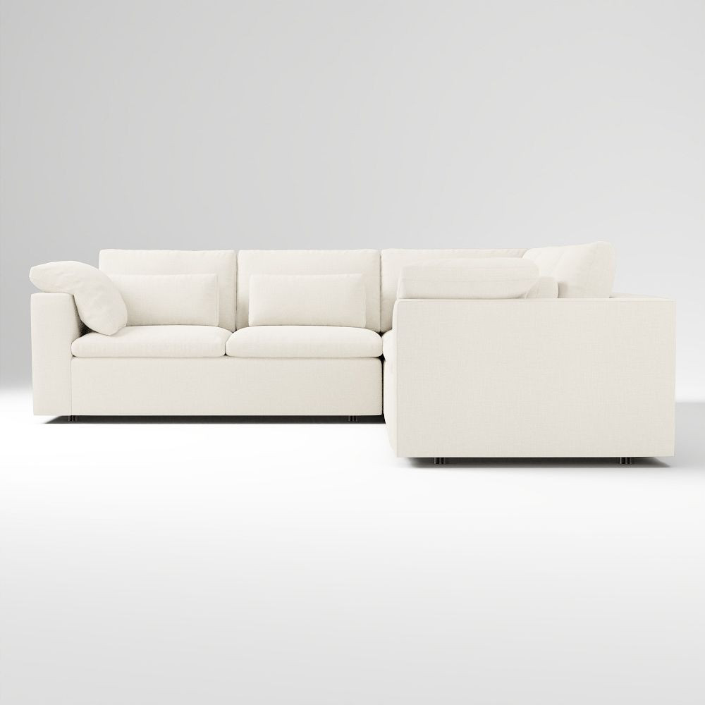 Harmony Modular 3-Piece L-Shaped Sectional (118"\u2013128") | West Elm (US)