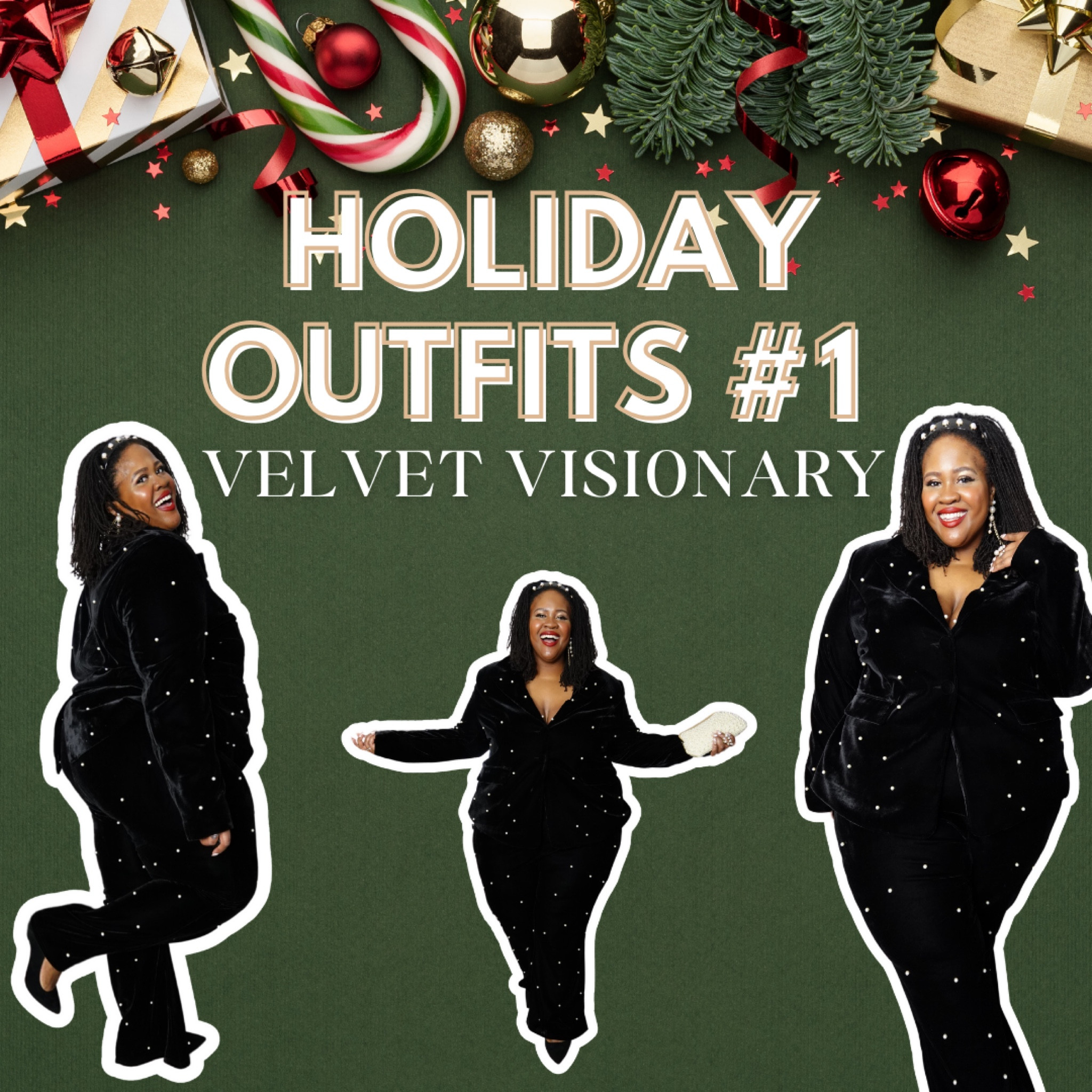This ASOS velvet suit (size 24, I’m 5’9, 355 lbs) is perfect for holiday parties or galas! 

The rich fabric & pearl details bring timeless glam, while the suit’s comfort keeps it approachable.

It’s also tall-friendly so just be ready for some hemming if you’re under 5’10. Use hemming tape for quick fixes. I linked to some below!

Lastly for the shoes, I’m wearing a size 12WW in ALLY’s classic pump. I’ve linked to their block heel version that’s just as cute, but may provide additional comfort.

Enjoy lovelies! 🖤

#LTKPlusSize #LTKHoliday #LTKStyleTip