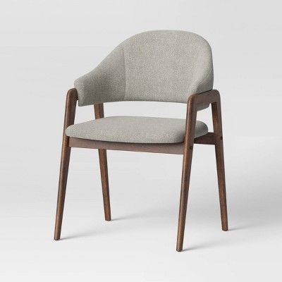 Ingleside Open Back Upholstered Wood Frame Fully Assembled Dining Chair Gray - Project 62&#8482; | Target