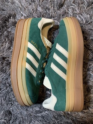 Adidas Gazelle Bold Collegiate Green White Gum Shoes IF7160 Women's Size 6.5 New  | eBay | eBay US