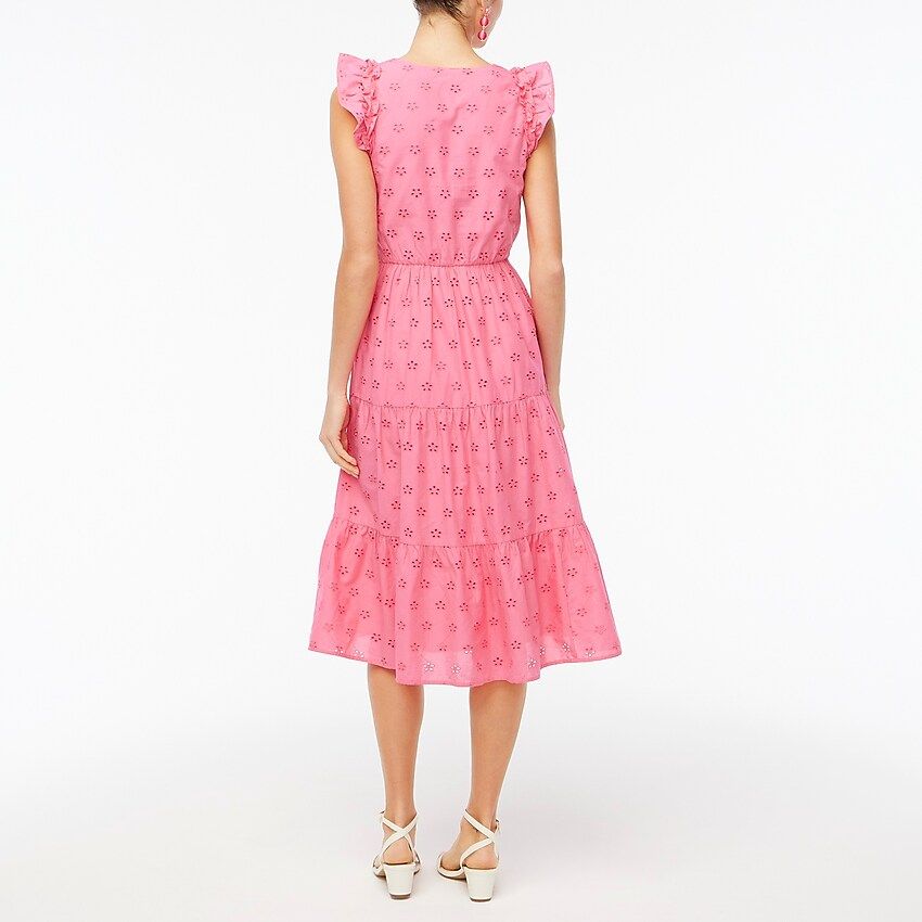 Cotton eyelet midi dress | J.Crew Factory