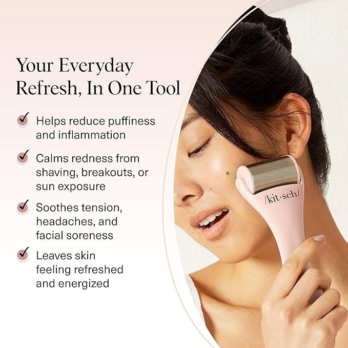 Kitsch Ice Roller for Face – Stainless Steel Face Ice Roller to Reduce Puffiness, Redness & Hea... | Amazon (US)