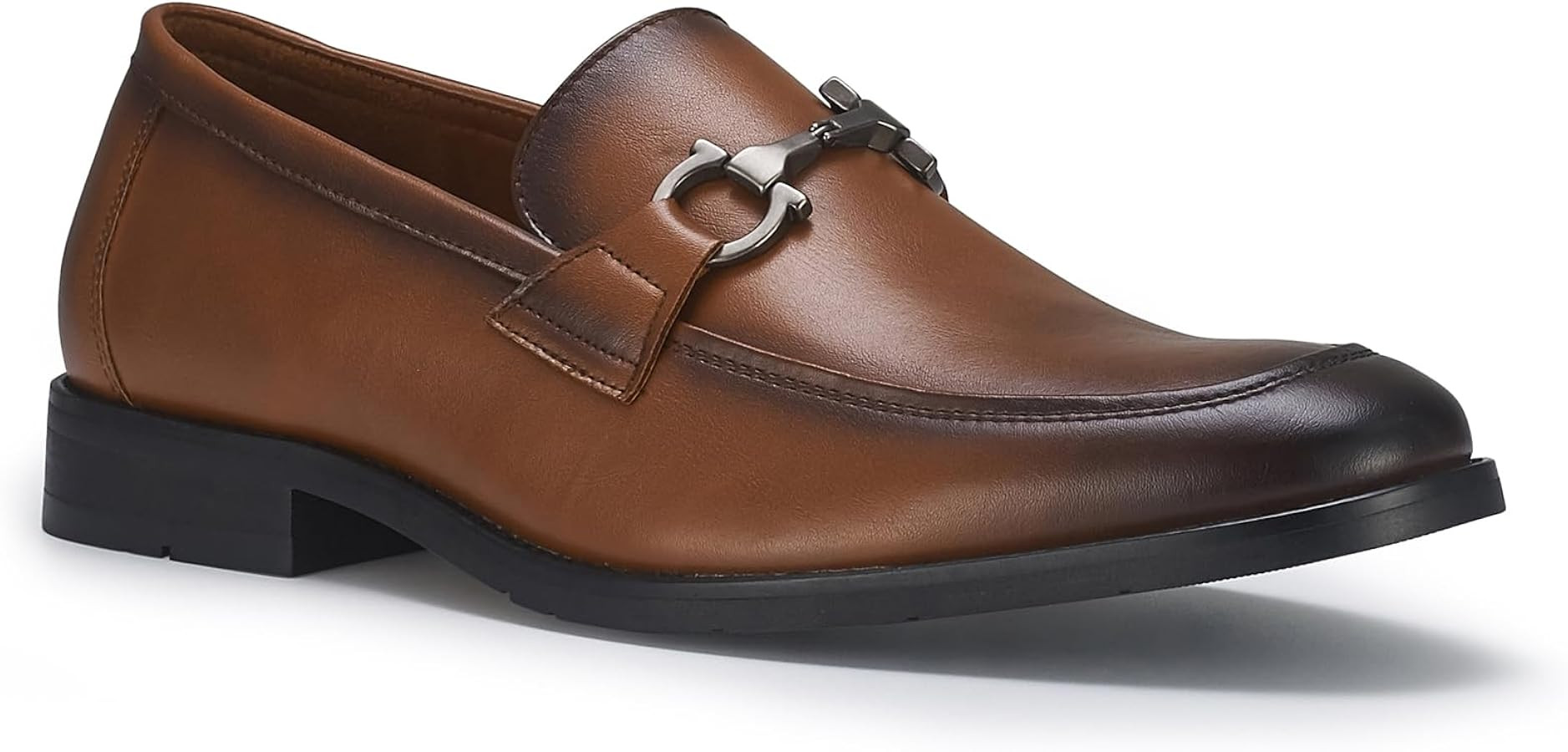 Ferro Aldo Demitri MFA19683 Classic Moc-Toe Penny Loafers with Decorative Buckle | Amazon (US)
