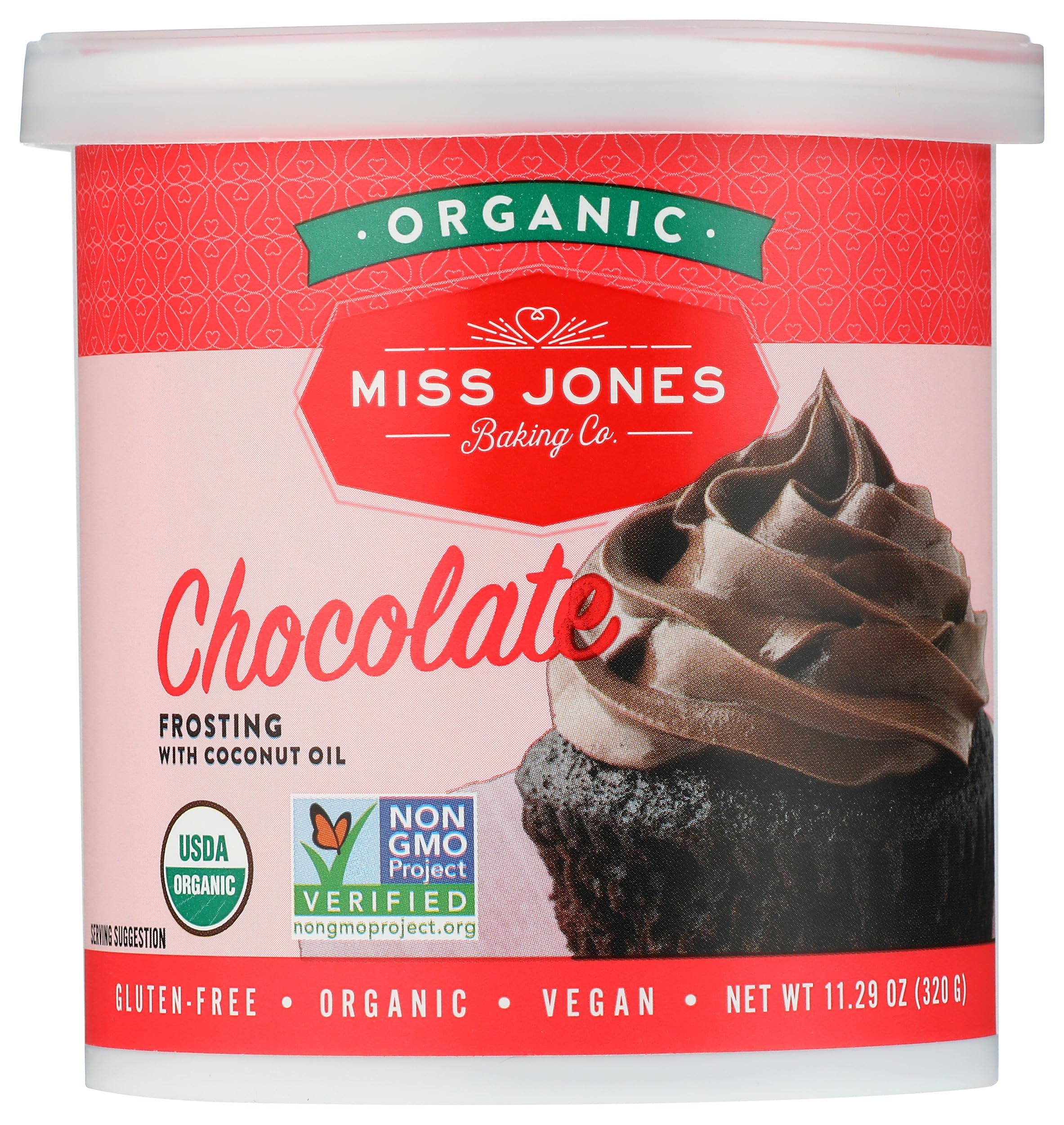 Miss Jones Baking Organic Buttercream Frosting, Perfect for Icing and Decorating, Vegan-Friendly:... | Amazon (US)