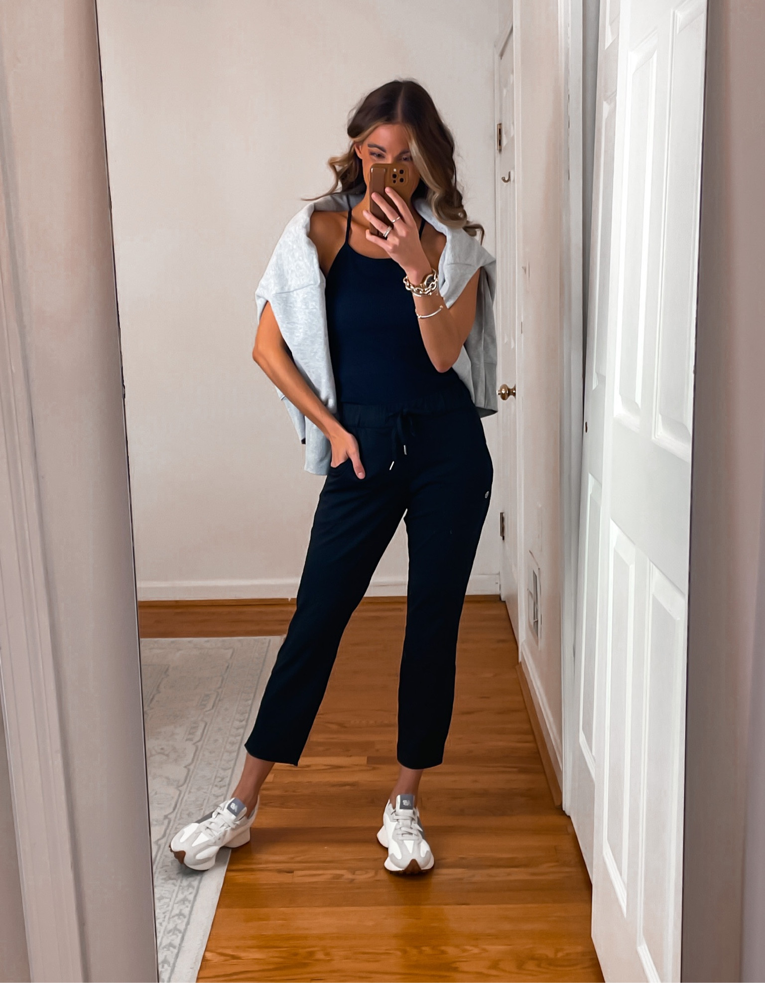 These joggers are premium quality! Nice and stretchy! Wearing size xs - size down if in-between sizes. Top has a built in bra and fits true to size. 

#LTKstyletip #LTKfindsunder50 #LTKfitness