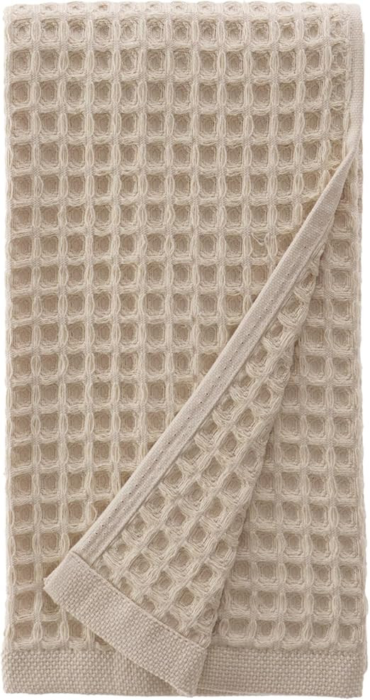sea me at home Waffle Hand Towel for Bathroom, 100% Cotton (Hand Towel, Beige) | Amazon (US)
