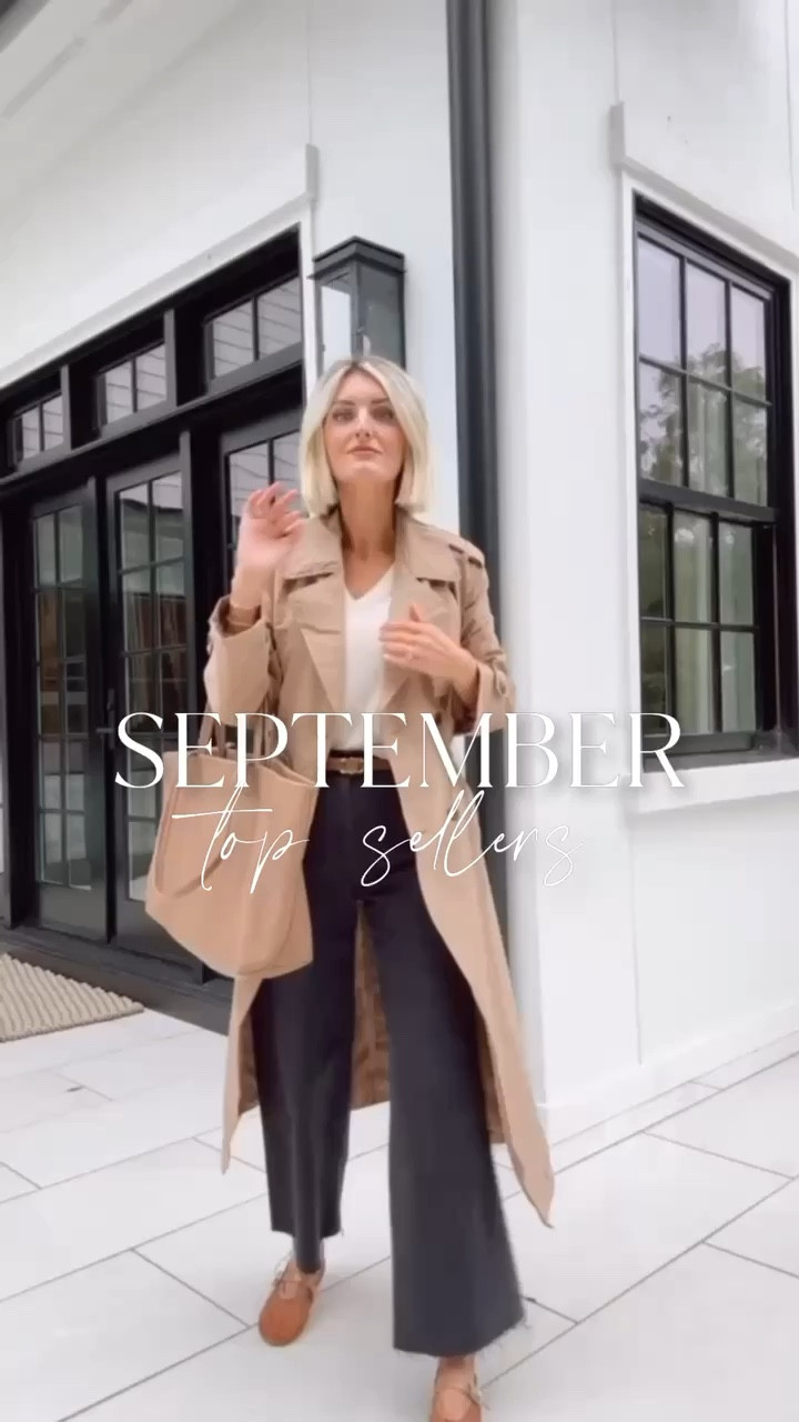 September favorites! Highly recommend all of these pieces! 

Loverly Grey, fall looks, fall outfits, trench coat, wide leg jeans, suede purse, fall purse, athleisure, sets, loungewear, belt, travel outfits 

#LTKSeasonal #LTKStyleTip