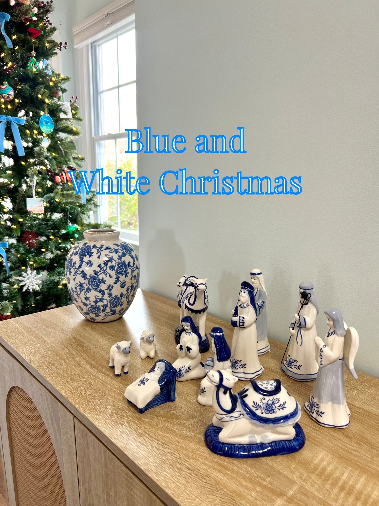 Blue and White Grandmillennial Christmas Decor 💙🤍

Blue and white classic nativity set! 

#LTKSeasonal #LTKHoliday #LTKHome