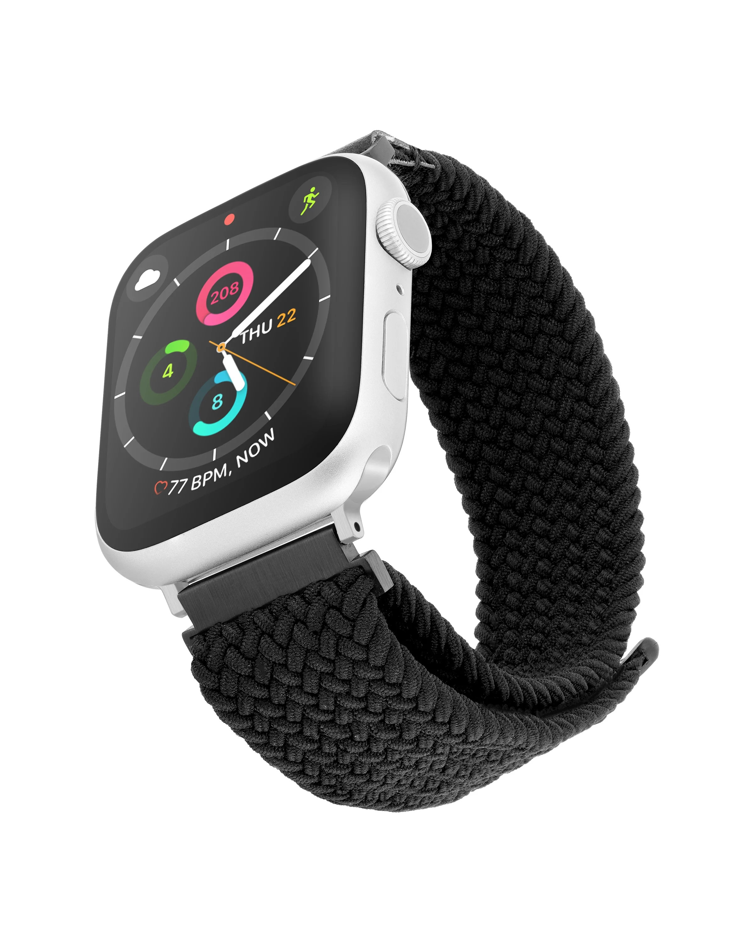 WITHit Black Elastic Braided Band for the Apple Watch® | Walmart (US)