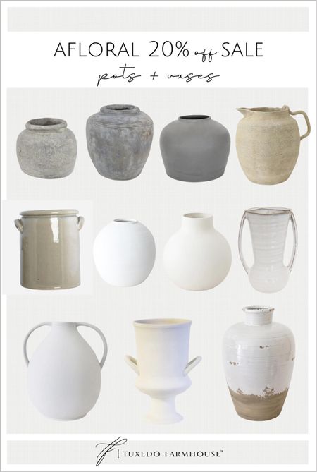 AFloral 20% off fall preview sale. 

Planters, pots, vases  

#LTKFind #LTKsalealert #LTKhome