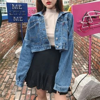 Cropped Denim Jacket | YesStyle Global