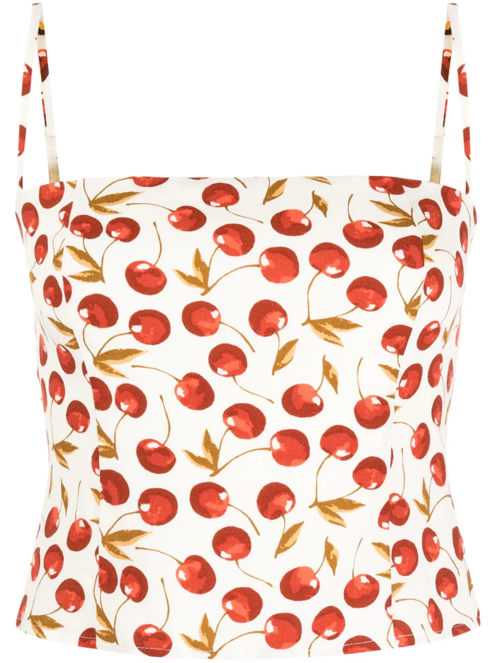 Reformation Overland cherry-print Tank Top - Farfetch | Farfetch Global