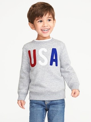 "USA" Graphic Fleece Sweatshirt for Toddler Boys | Old Navy US