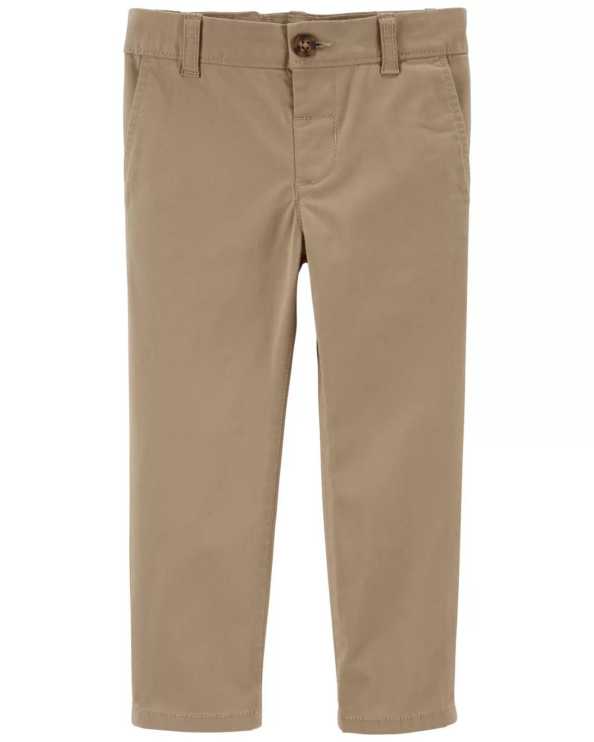 Khaki Baby Flat-Front Pants | carters.com | Carter's
