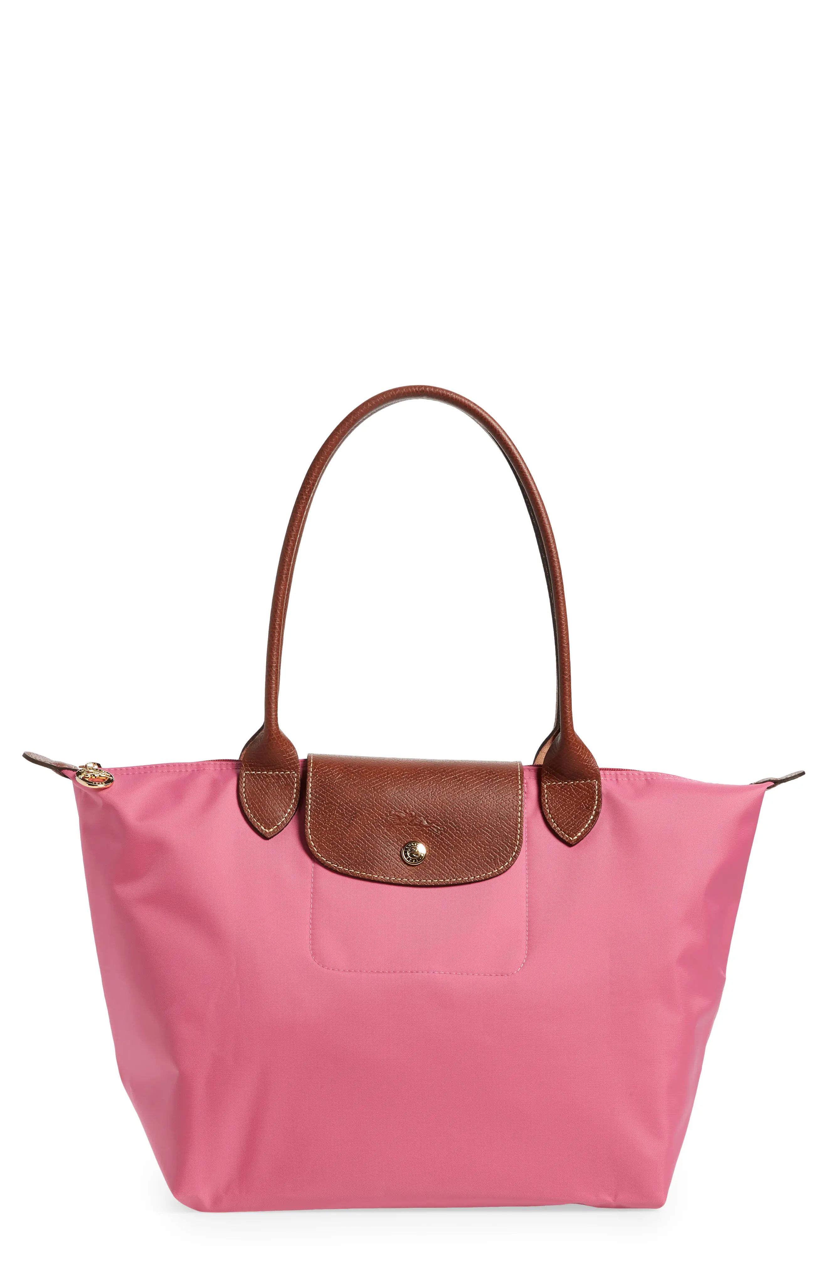 Longchamp Le Pliage Small Shoulder Tote in Peony at Nordstrom | Nordstrom