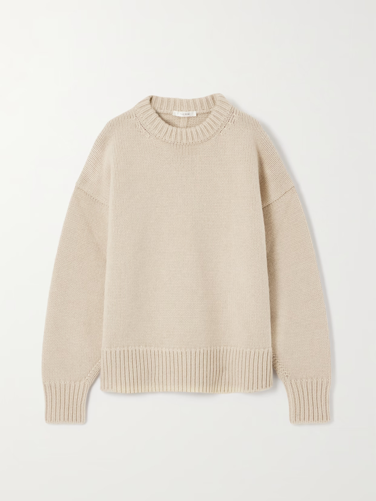 The Row - Ophelia Oversized Wool And Cashmere Sweater - Neutrals | NET-A-PORTER (US)