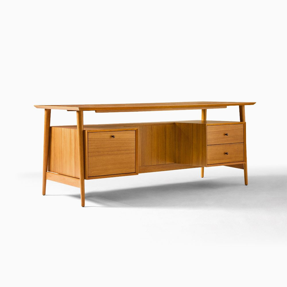 Mid-Century Executive Desk (74") | West Elm (US)