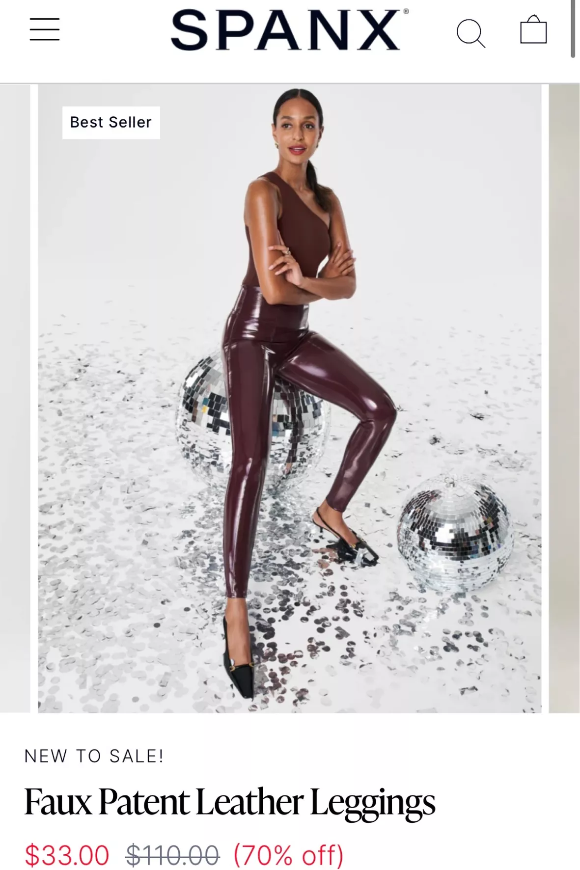 Faux Patent Leather Leggings curated on LTK