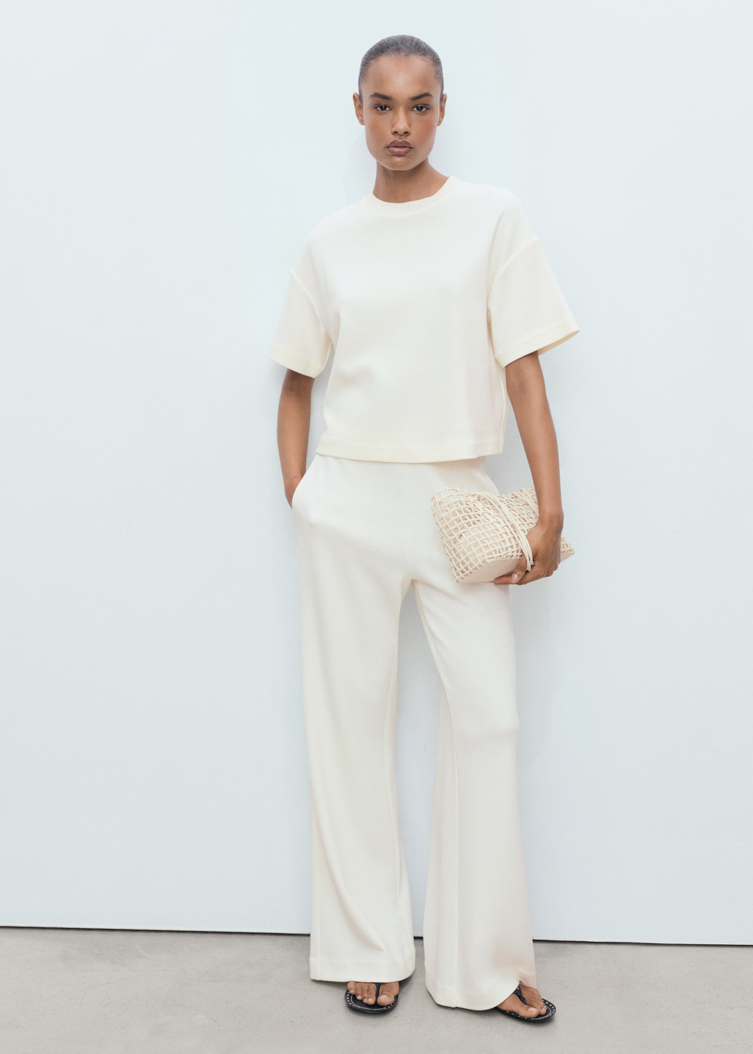 Cotton short-sleeved t-shirt - Women | MANGO United Kingdom | MANGO (UK)