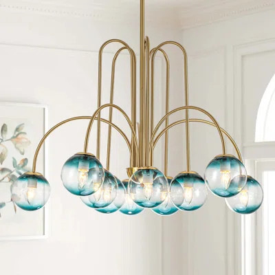 Lowndes 10 - Light Dimmable Sphere Chandelier | Wayfair North America