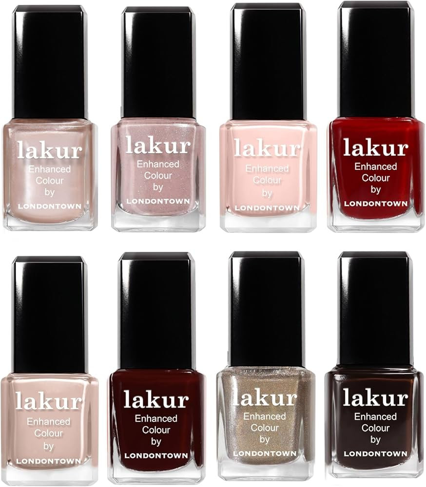 LONDONTOWN Merry Minis Gift Set – 8 Mini Nail Polishes with Gel-Like Shine, Long Wear & kur Car... | Amazon (US)