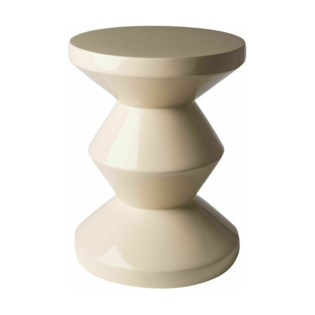 Tabouret beige laqué Zig Zag - Pols Potten | The Cool Republic - Reward Style
