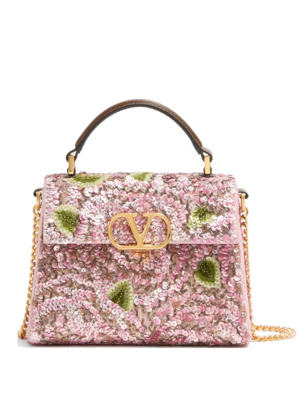 mini VSling embroidered handbag | Farfetch Global