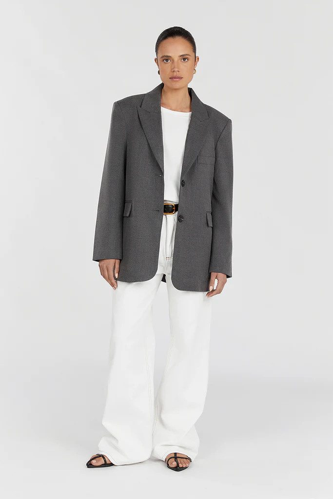 HARLEY CHARCOAL BOYFRIEND BLAZER | DISSH