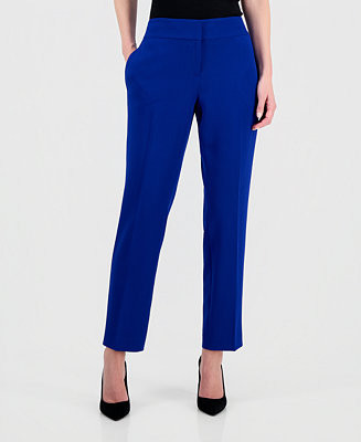Women's Stretch Crepe Slim Leg Pant, Regular & Petite | Macy's