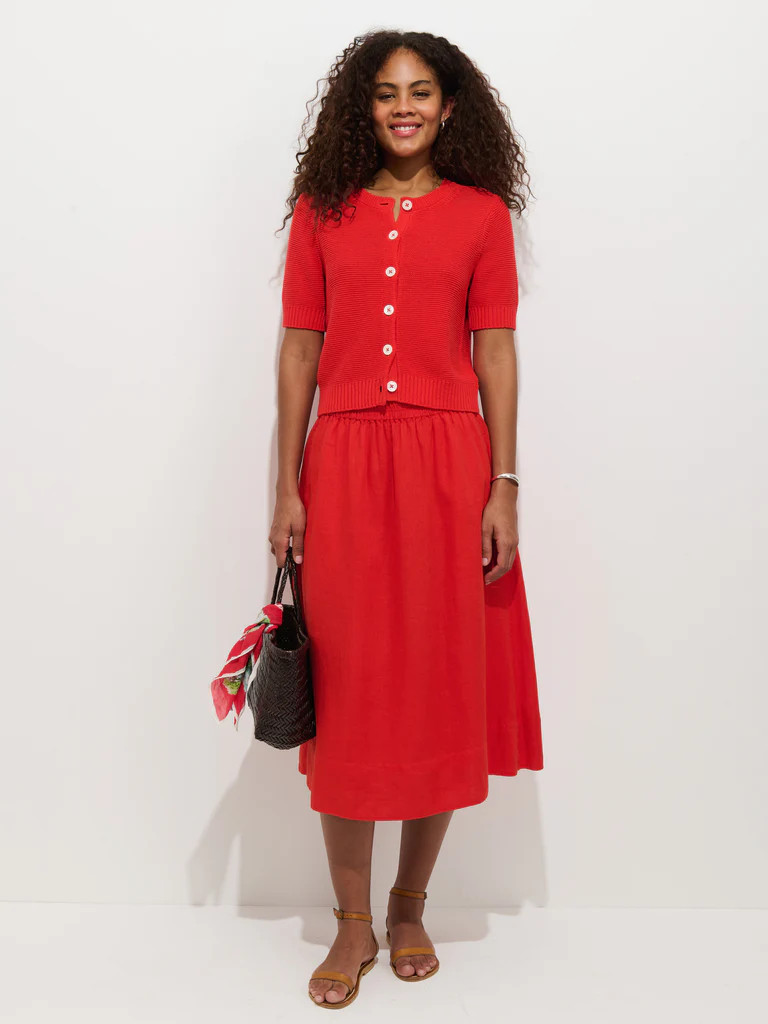 Maddie Skirt In Linen | Alex Mill