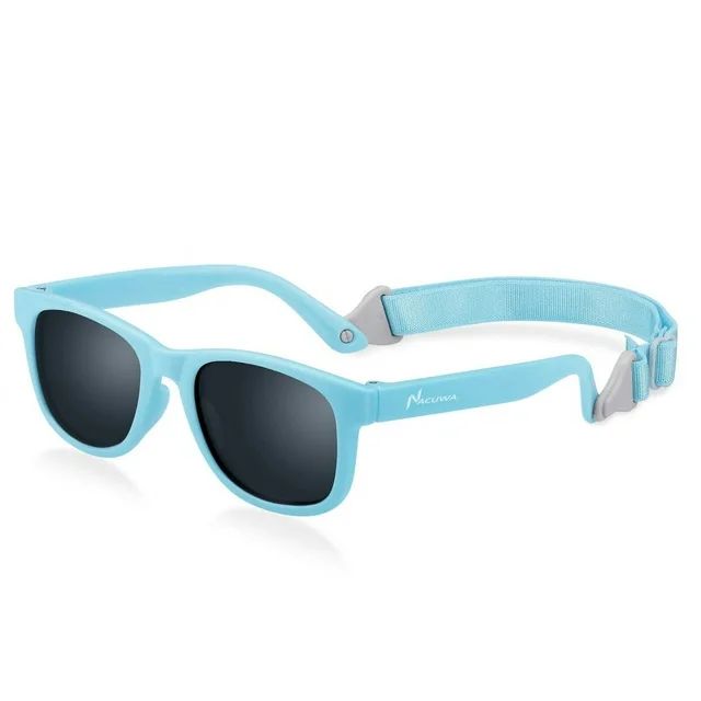 Nacuwa Baby Sunglasses - 100% UV Proof Sunglasses for Baby, Toddler, Kids - Ages 0-2 Years - Case... | Walmart (US)