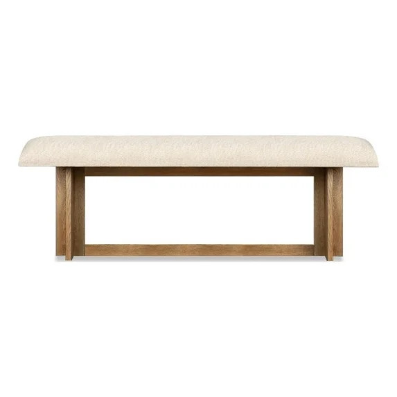 Bowery Hill Upholstered Bench in Harvest Brown With 500 lb Capacity | Walmart (US)