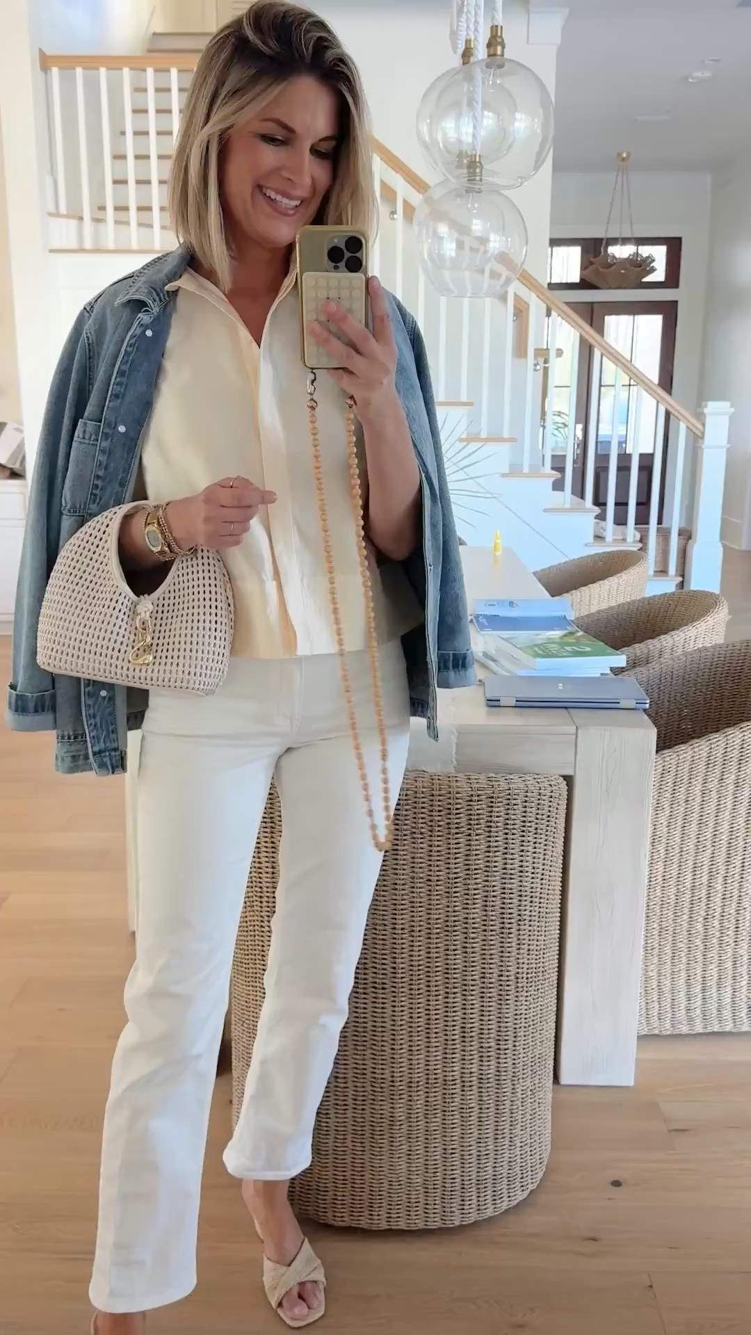 I am 5’11” wearing small tops and 27 tall white jeans.  

#LTKSaleAlert #LTKootd #LTKTall