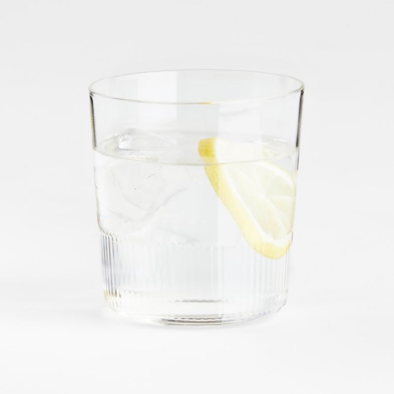 Mid-Ridged Medium Drinking Glass + Reviews | Crate & Barrel | Crate & Barrel