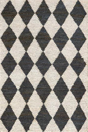Deja Diamond Jute Trellis Rug | Rugs USA