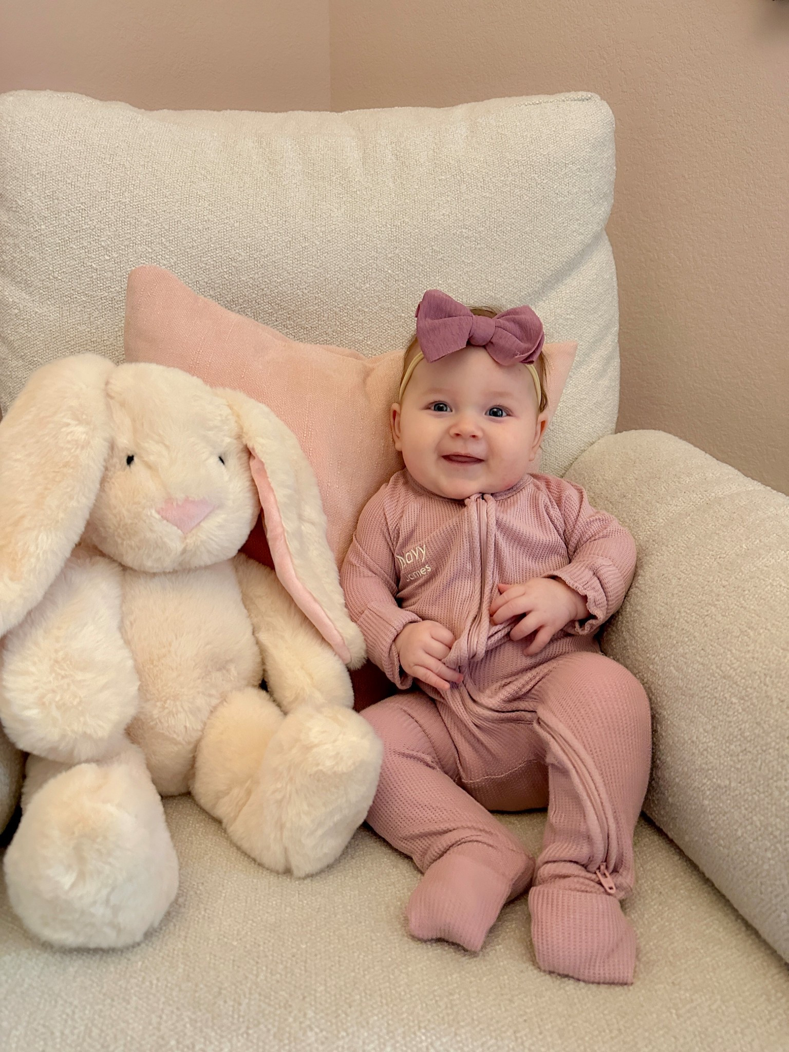 Monogram name pjs for baby and toddler, Caden lane, baby shower gift, newborn gift, bunny stuffed animal 
CODE: CASEYN for 20% off!

#LTKBaby #LTKKids #LTKBump