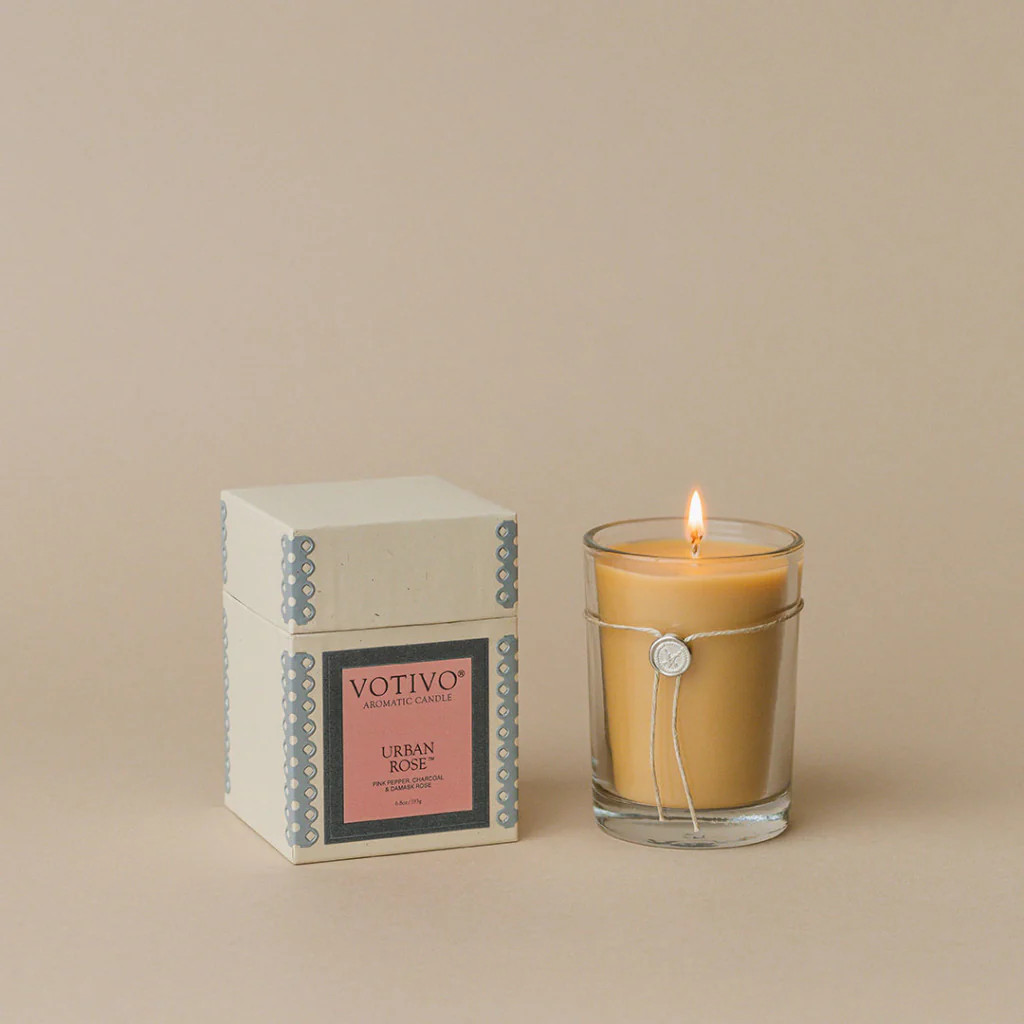 6.8oz Aromatic Candle-Urban Rose | Votivo