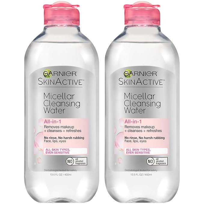 Garnier SkinActive Micellar Water for All Skin Types, Facial Cleanser & Makeup Remover, 13.5 fl. ... | Amazon (US)
