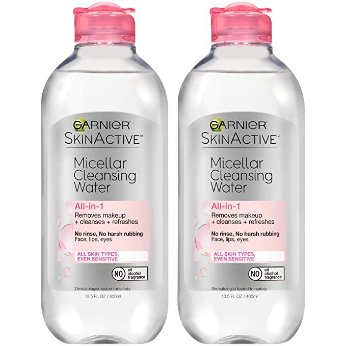 Garnier SkinActive Micellar Water for All Skin Types, Facial Cleanser & Makeup Remover, 13.5 fl. ... | Amazon (US)