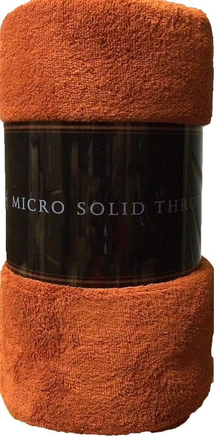 Goldenlinens Ultra Soft Cozy Plush Fleece Warm Solid Colors Traveling Throw Blanket 50" X 60" (12... | Amazon (US)