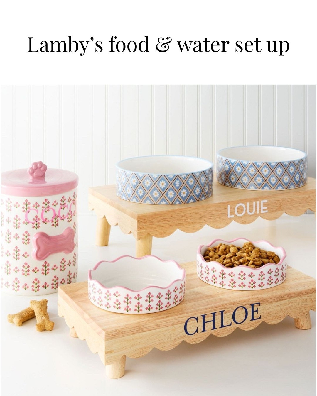 Lamby’s food and water bowls!

#LTKU #LTKvlog #LTKselfcare