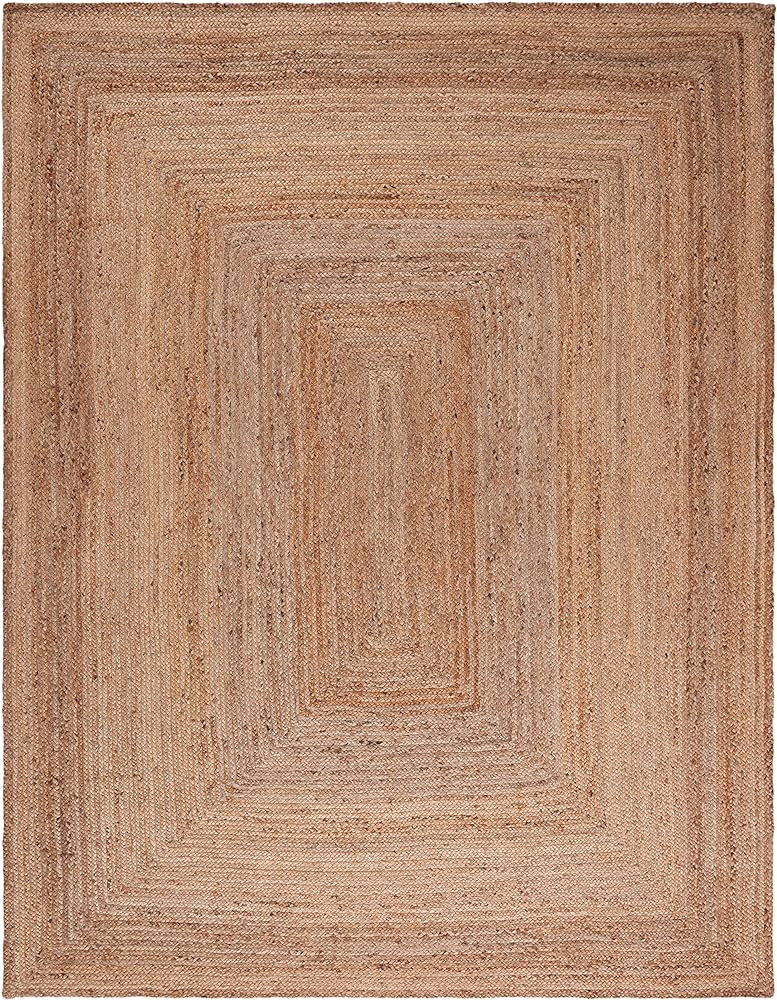 SAFAVIEH Cape Cod Collection Area Rug - 8' x 10', Natural, Handmade Flat Weave Jute, Ideal for High Traffic Areas in Living Room, Bedroom (CAP252A) | Amazon (US)